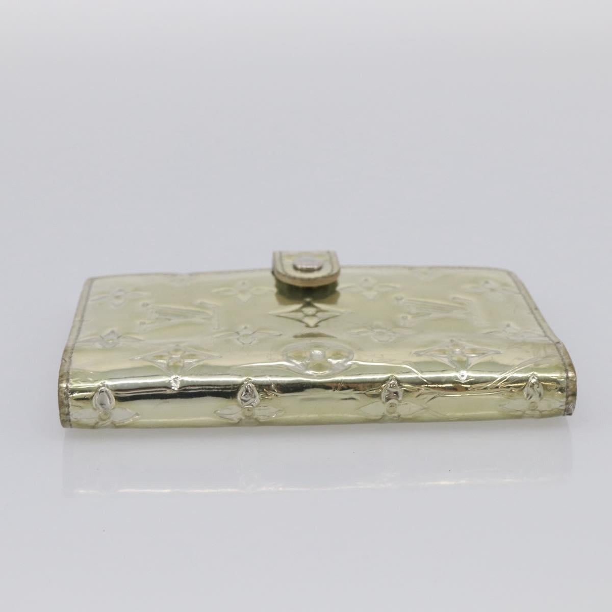LOUIS VUITTON Monogram Miroir Agenda PM Day Cover Argent R20963 LV Auth 211509A