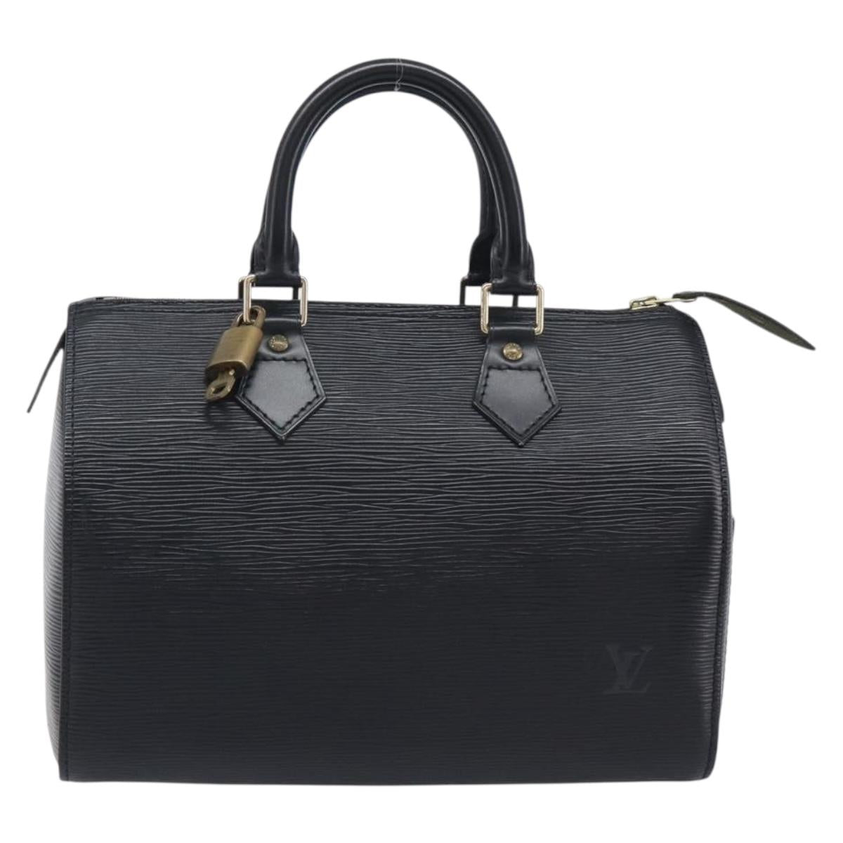 LOUIS VUITTON Epi Speedy 25 Hand Bag Black M59042 LV Auth 211537V