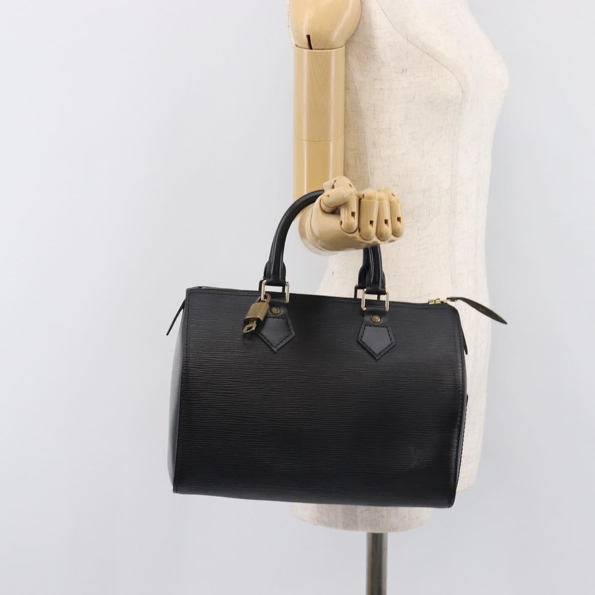 LOUIS VUITTON Epi Speedy 25 Hand Bag Black M59042 LV Auth 211537V