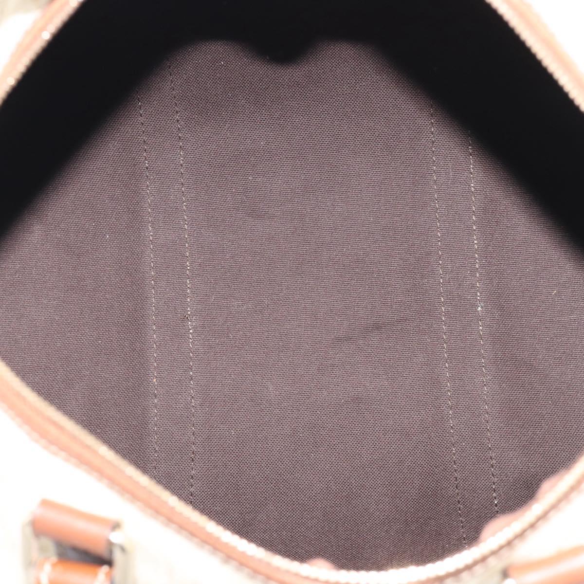 GUCCI GG Supreme Boston Bag PVC Ivory Gold Tone 193603 Auth 211552A