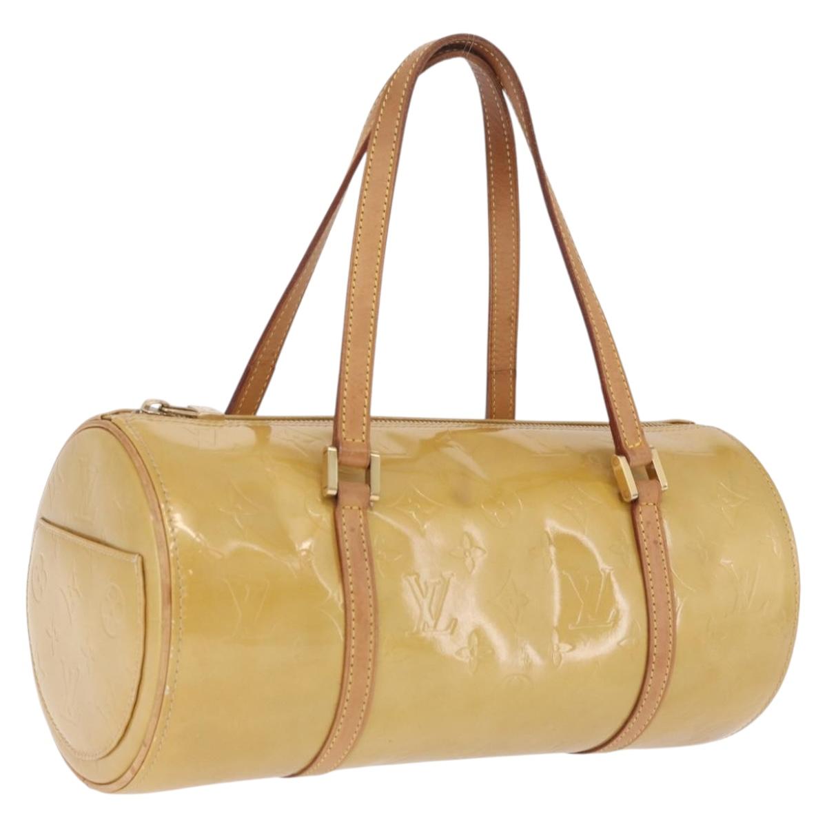 LOUIS VUITTON Monogram Vernis Bedford Hand Bag Beige M91006 LV Auth 211561A