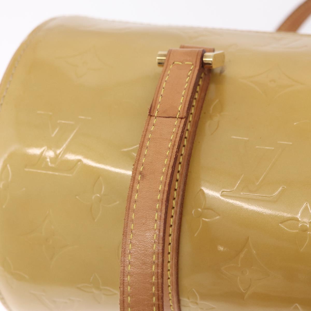 LOUIS VUITTON Monogram Vernis Bedford Hand Bag Beige M91006 LV Auth 211561A