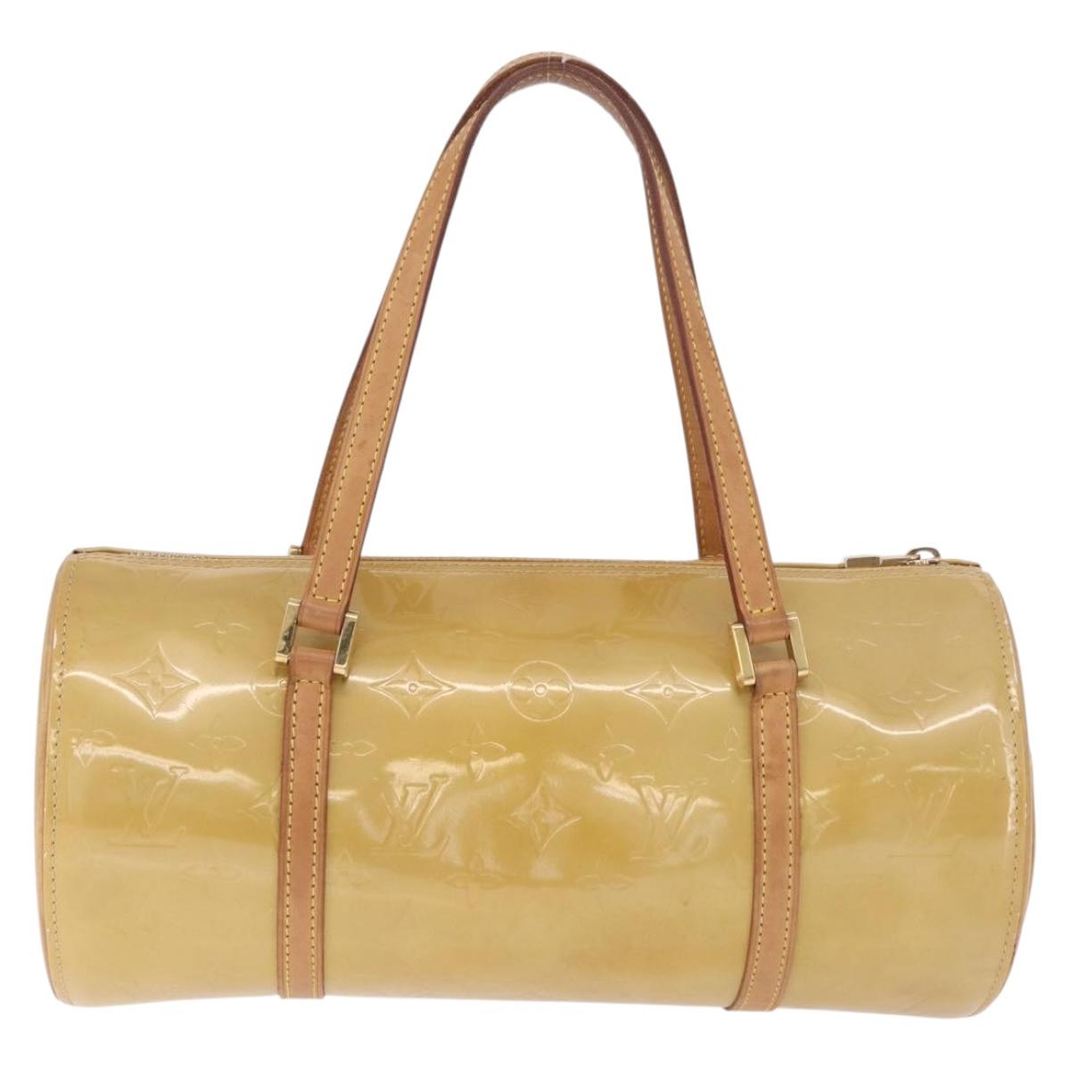 LOUIS VUITTON Monogram Vernis Bedford Hand Bag Beige M91006 LV Auth 211561A