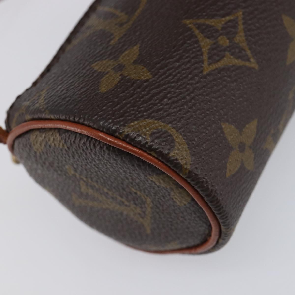 LOUIS VUITTON Monogram Papillon Pouch LV Auth 211574