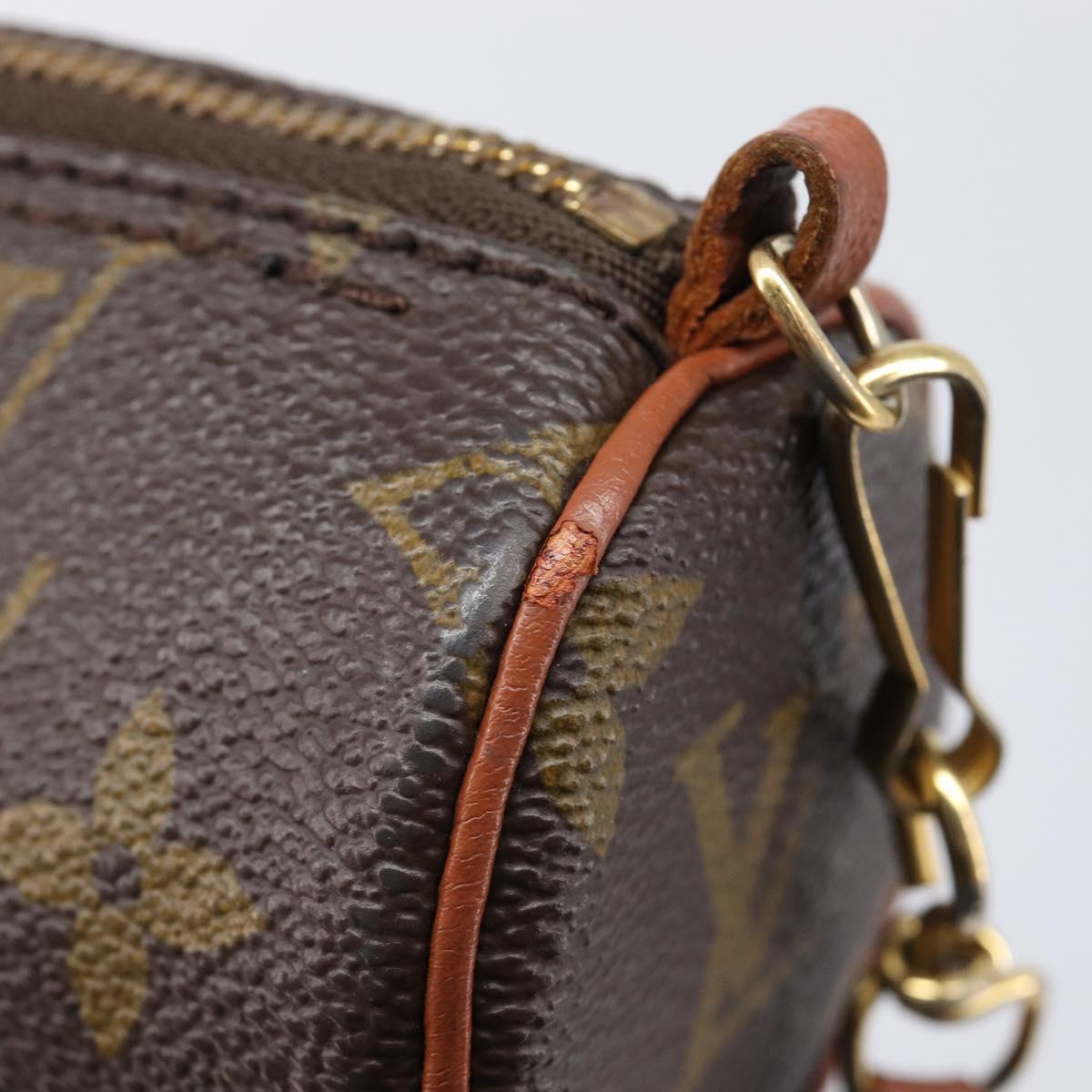 LOUIS VUITTON Monogram Papillon Pouch LV Auth 211574