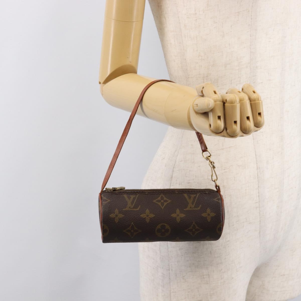 LOUIS VUITTON Monogram Papillon Pouch LV Auth 211574