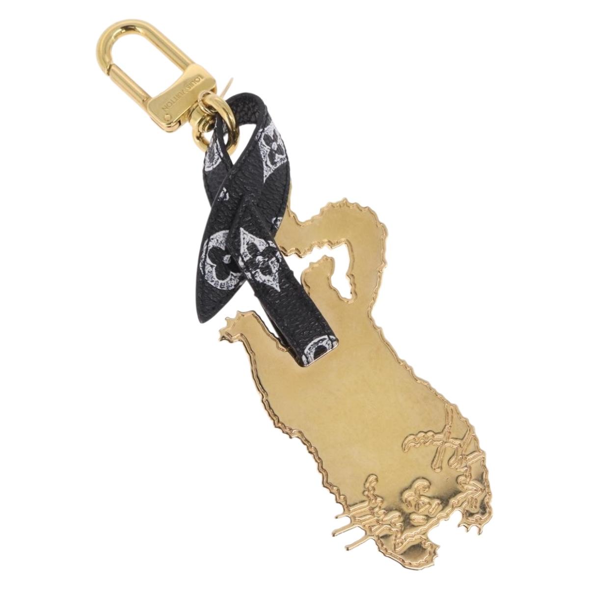 LOUIS VUITTON Catgram Flying Cat Bijoux Sac Key Holder Metal MP2284 Auth 211603V
