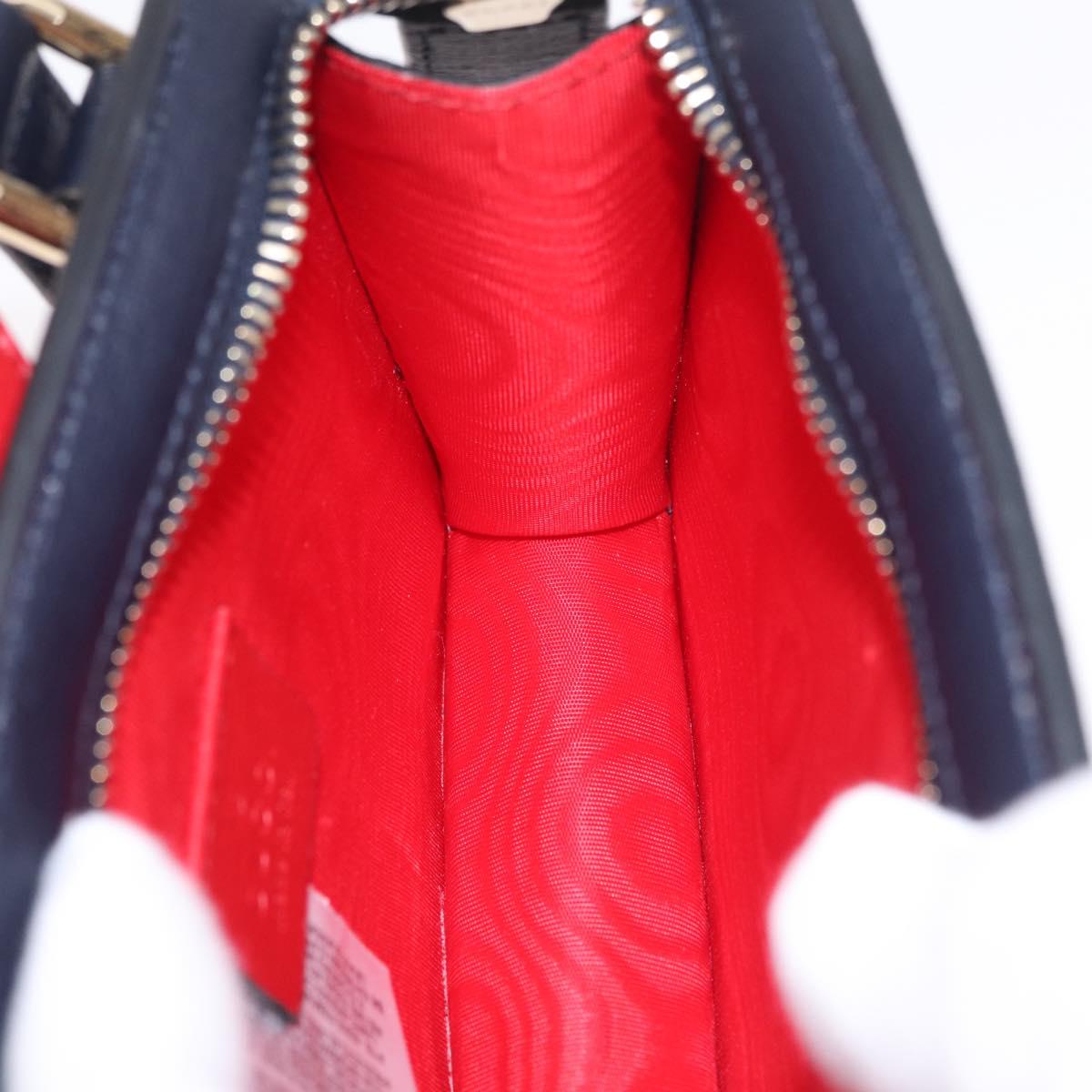 GUCCI Children's GG Supreme Sherry Line Bag PVC Navy Gold 793830 Auth 211611V