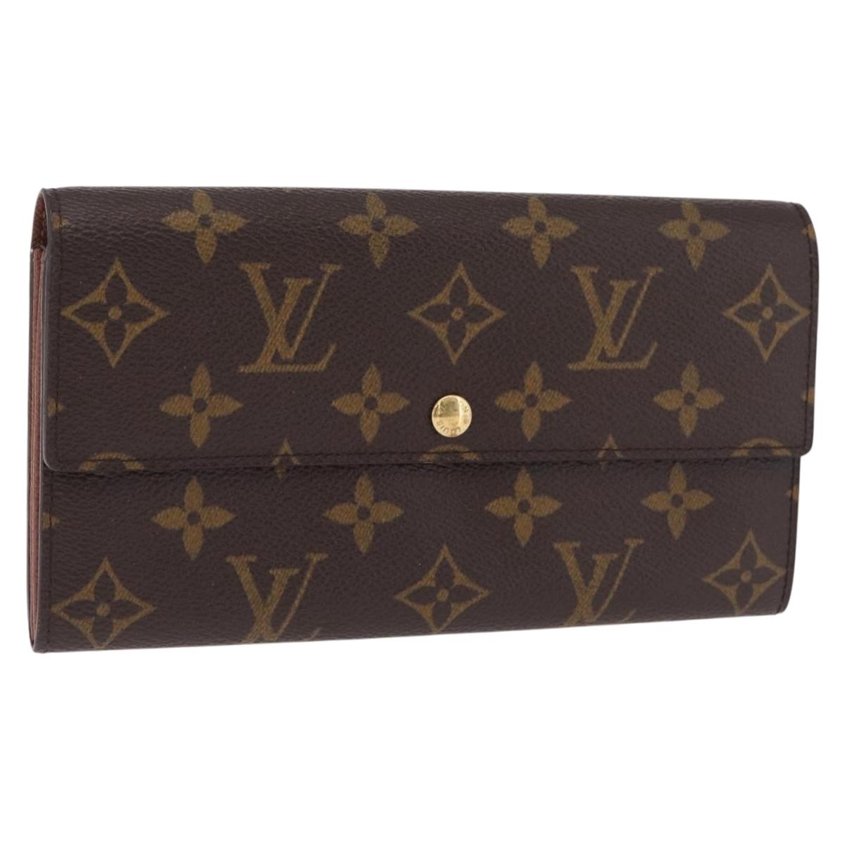 LOUIS VUITTON Monogram Portefeuille Sarah Long Wallet M61734 LV Auth 211629V