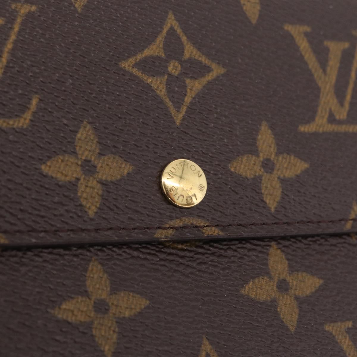 LOUIS VUITTON Monogram Portefeuille Sarah Long Wallet M61734 LV Auth 211629V