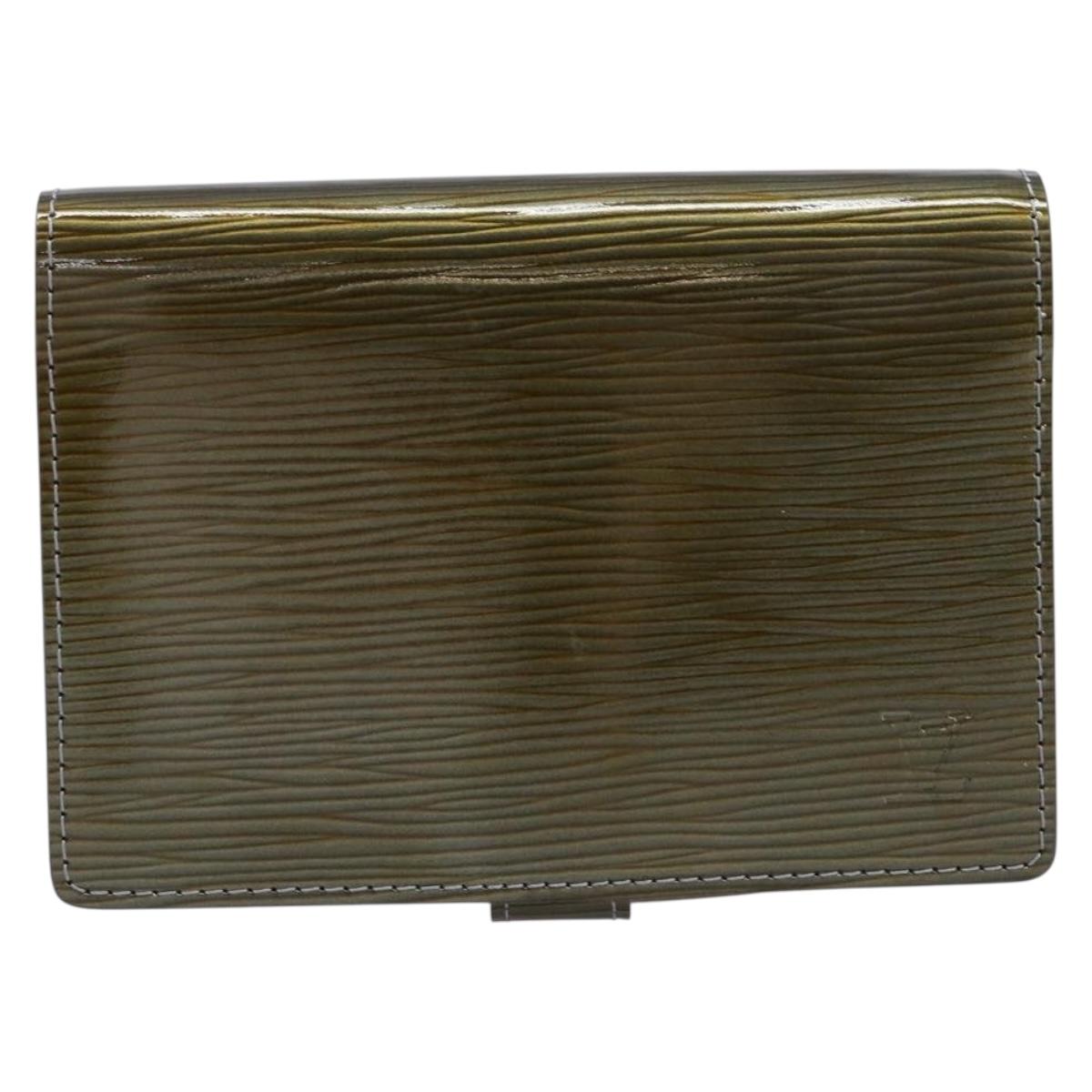 LOUIS VUITTON Cyber Epi Agenda PM Day Planner Cover Green M99080 LV Auth 211650