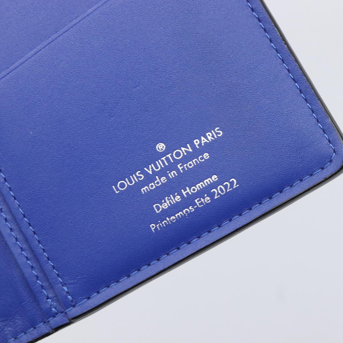 LOUIS VUITTON Taurillon Illusion Portefeuille Plaza Wallet M81255 Auth 211655SAM
