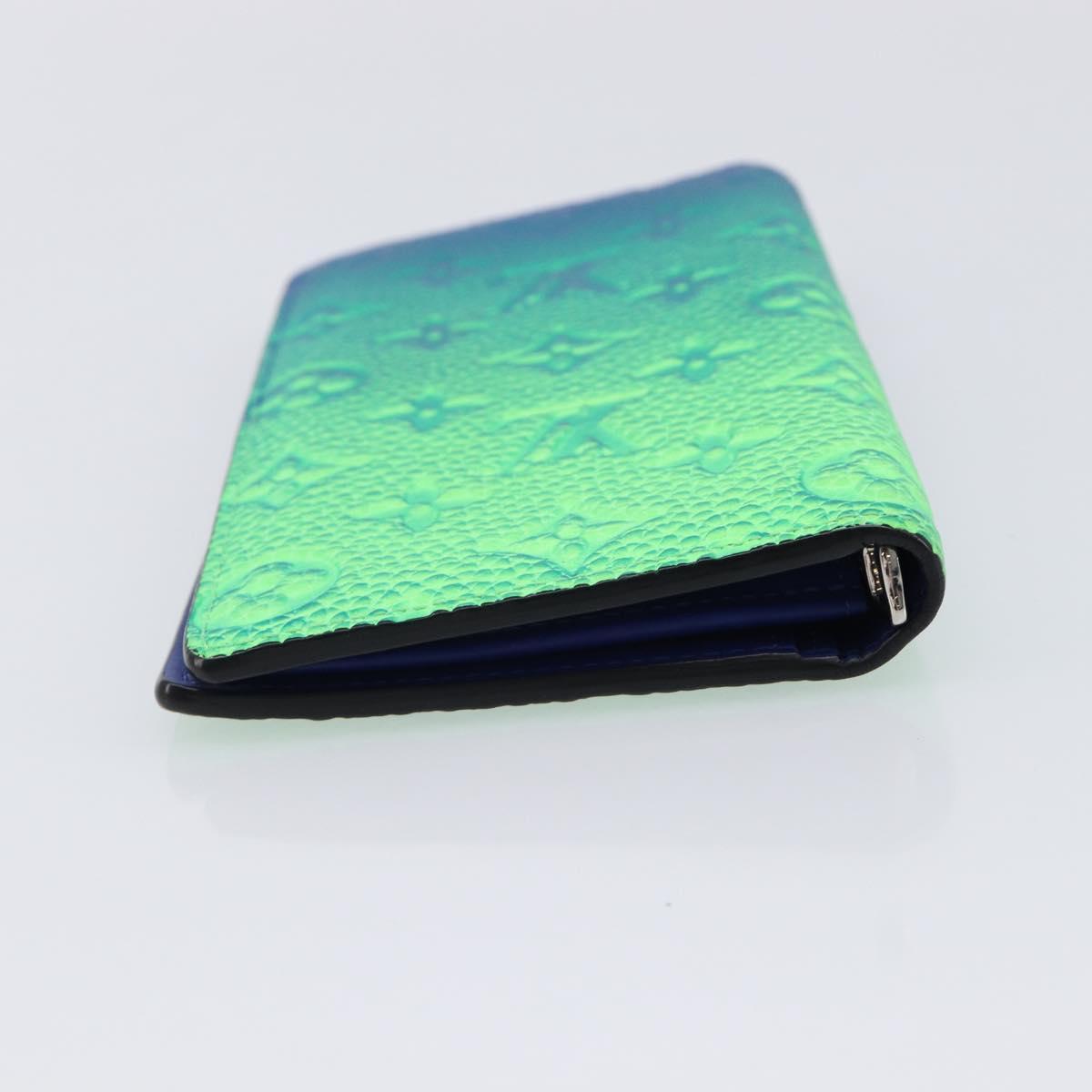 LOUIS VUITTON Taurillon Illusion Portefeuille Plaza Wallet M81255 Auth 211655SAM