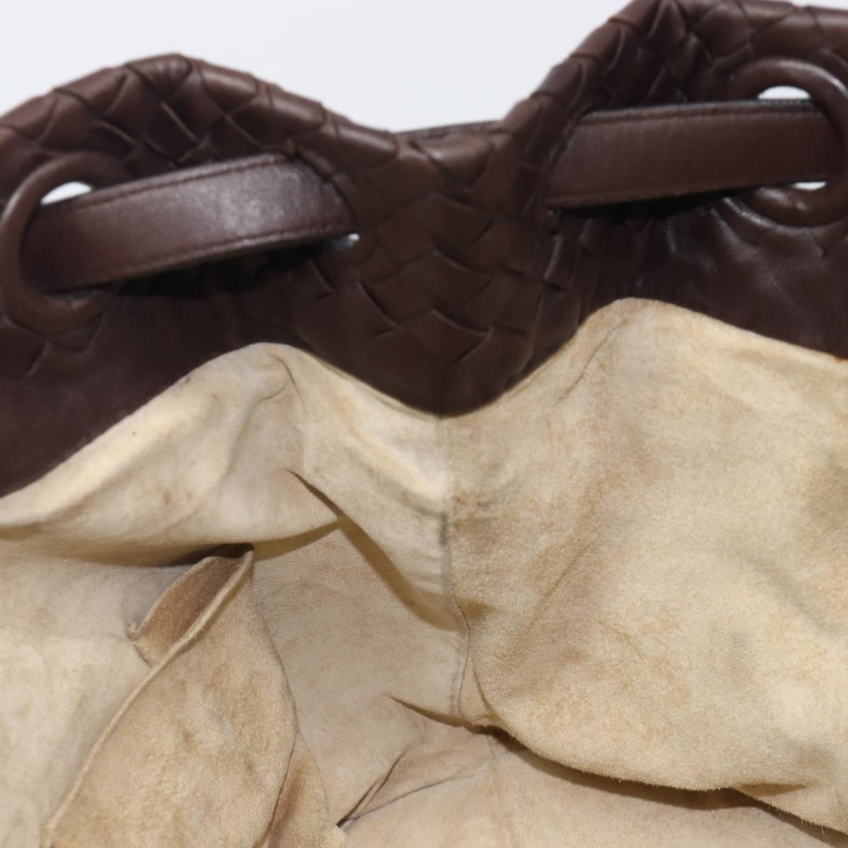 Bottega Veneta INTRECCIATO Tote Bag Leather Brown 179320 Auth 211693V