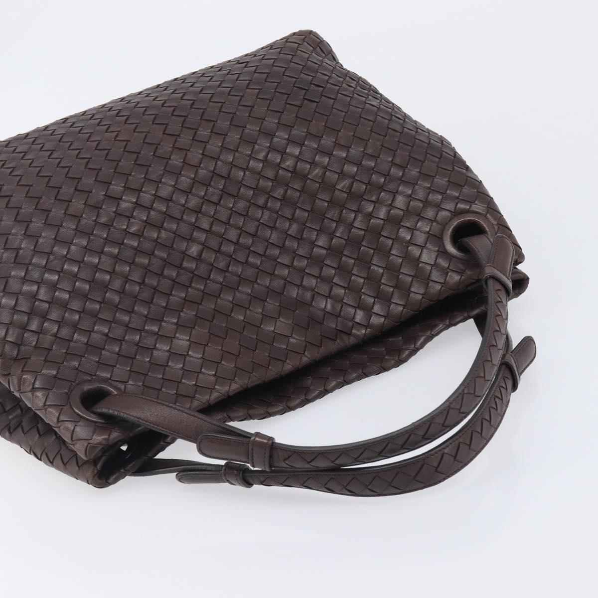 Bottega Veneta INTRECCIATO Tote Bag Leather Brown 179320 Auth 211693V