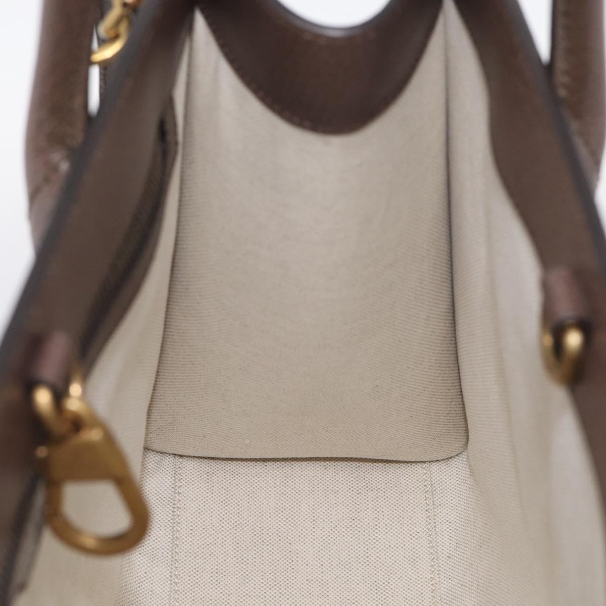 GUCCI GG Supreme Tote Bag PVC 2way Beige Gold 659983 Auth 211718SAM