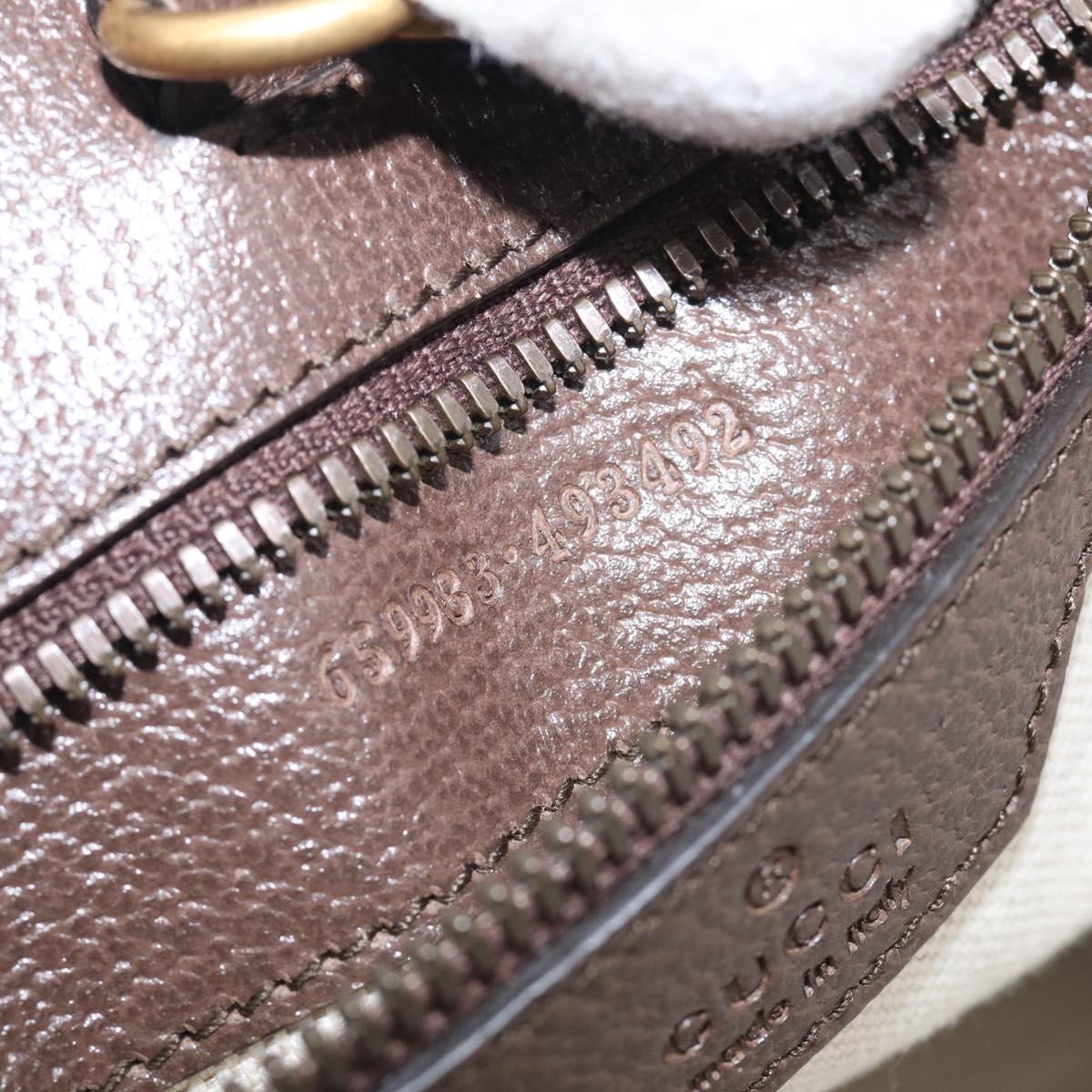 GUCCI GG Supreme Tote Bag PVC 2way Beige Gold 659983 Auth 211718SAM