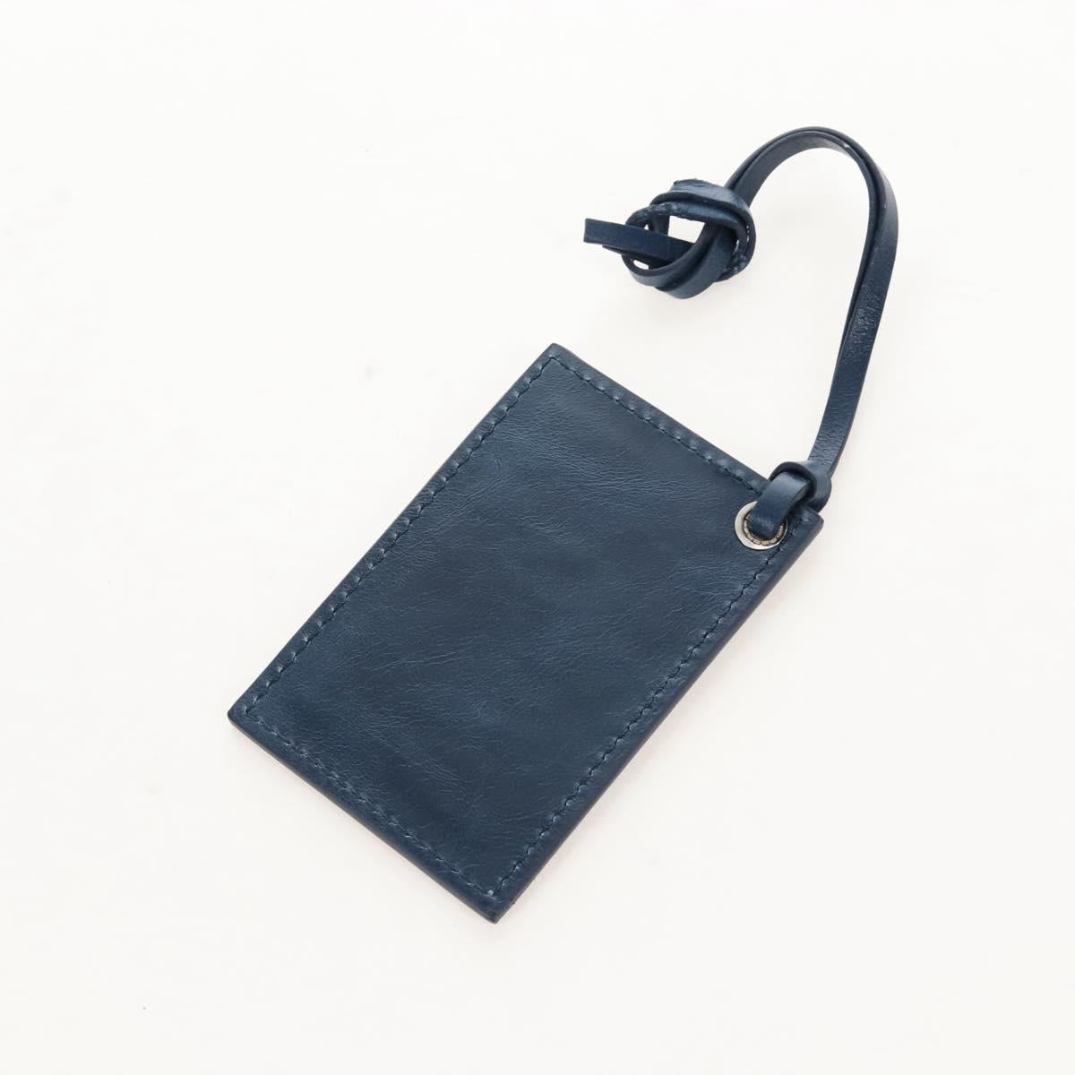 Balenciaga Giant Mini City Bag Leather 2way Navy Silver 309544 Auth 211729SAM