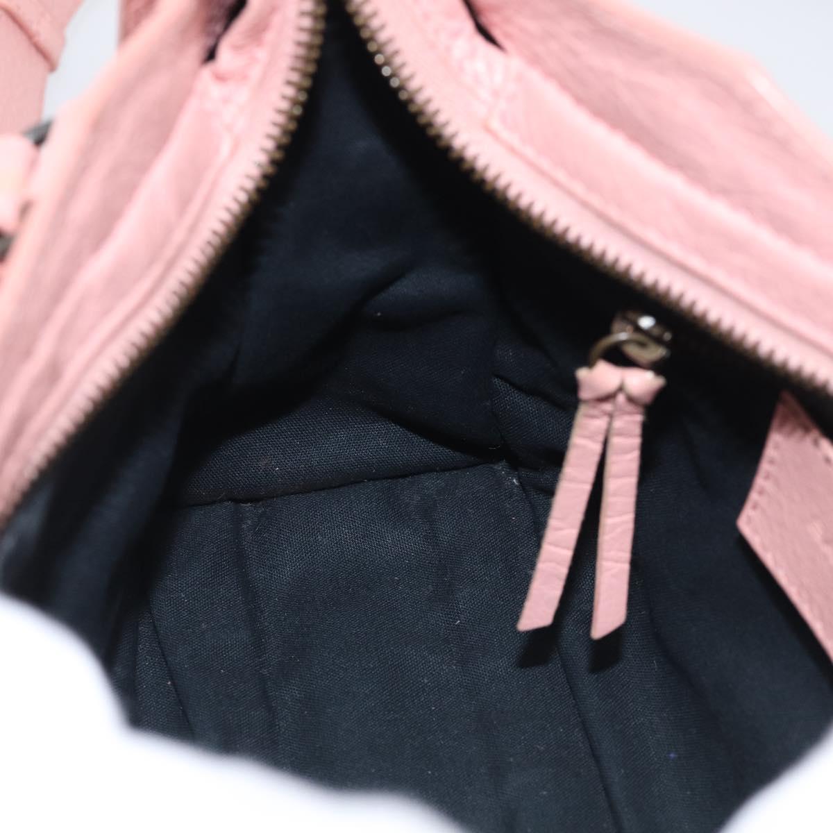 Balenciaga Classic Mini City Bag Leather 2way Pink Silver 300295 Auth 211746V