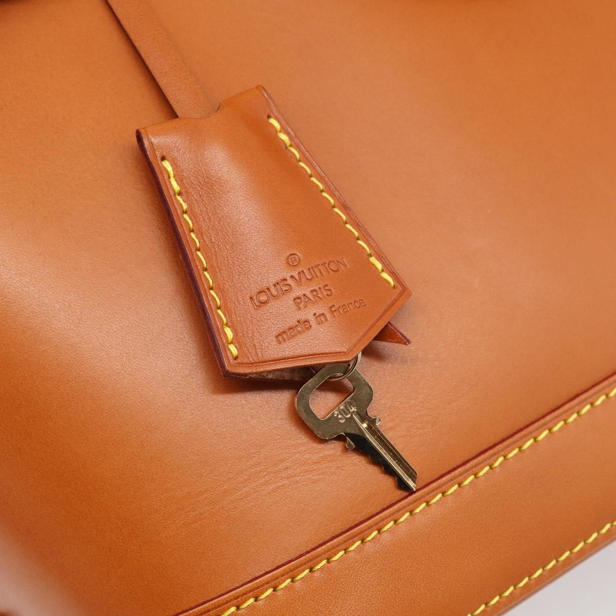 LOUIS VUITTON Nomad leather Alma Hand Bag Beige M85000 LV Auth 211758V