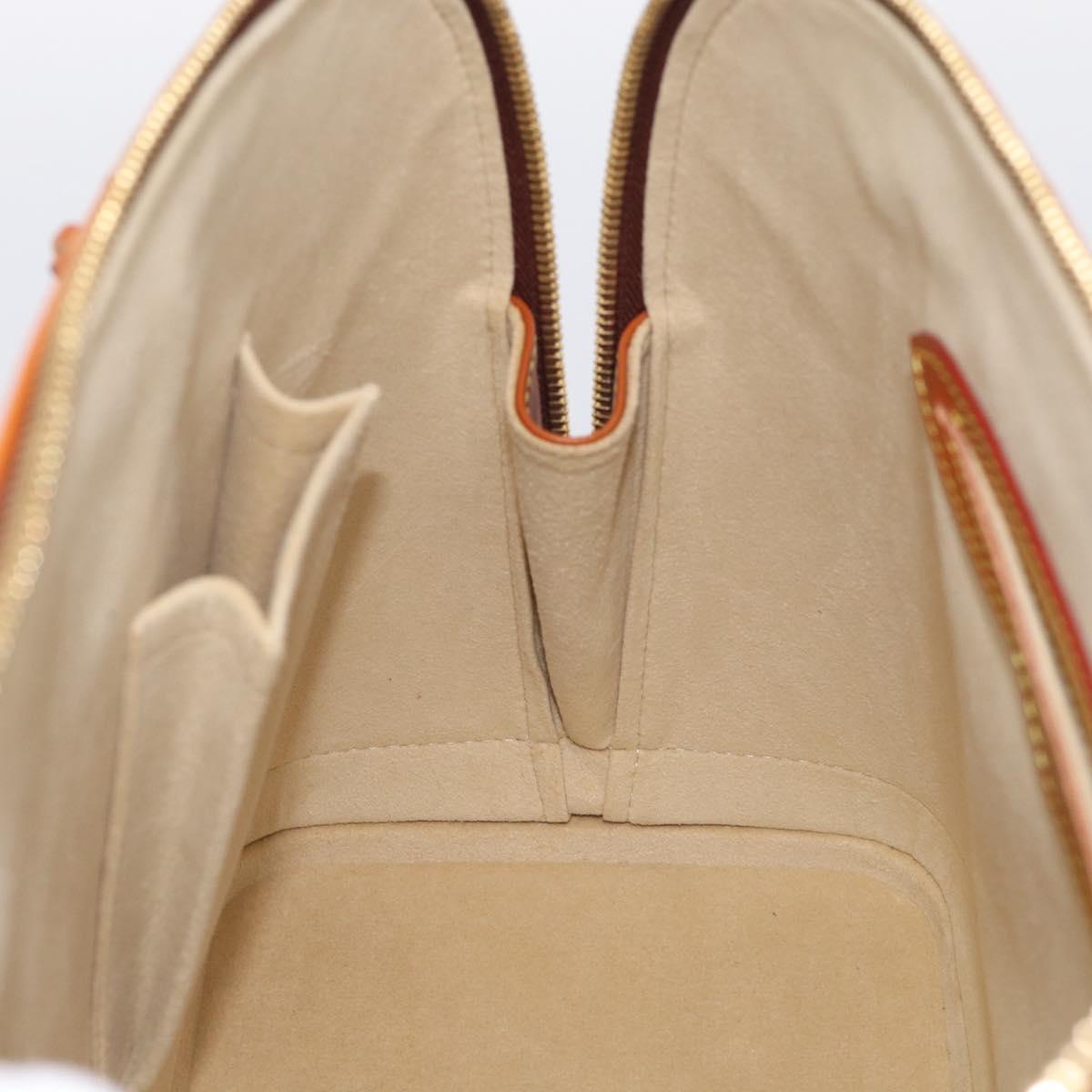 LOUIS VUITTON Nomad leather Alma Hand Bag Beige M85000 LV Auth 211758V