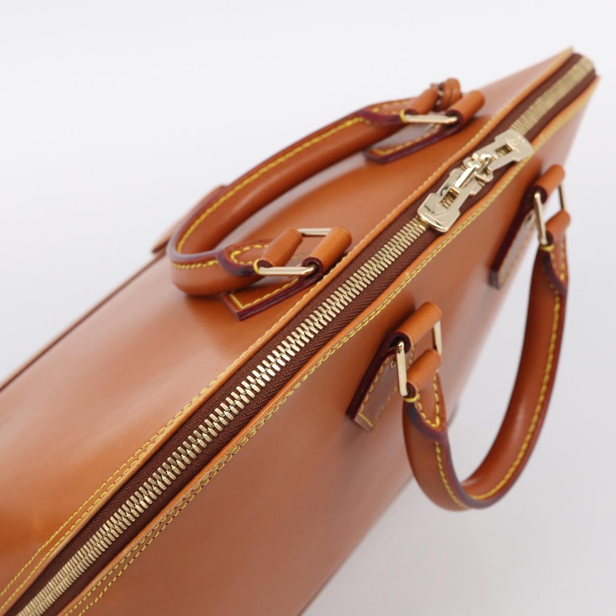 LOUIS VUITTON Nomad leather Alma Hand Bag Beige M85000 LV Auth 211758V