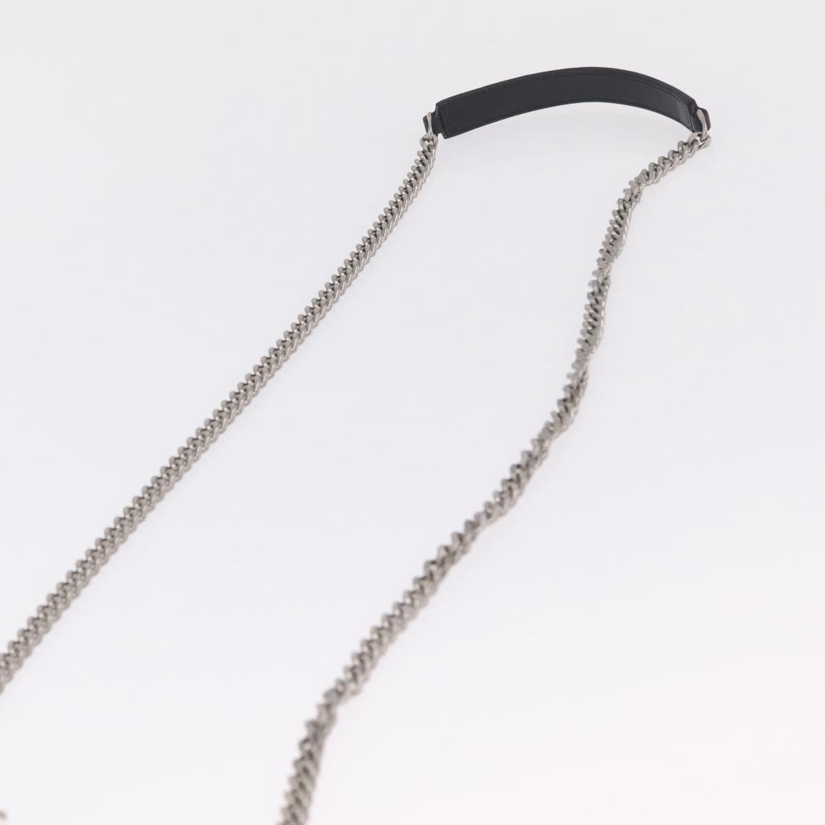Saint Laurent Chain Shoulder Bag Harako leather Red Silver Auth 211769A