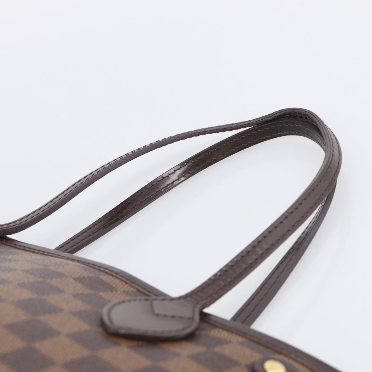 LOUIS VUITTON Damier Ebene Neverfull PM Tote Bag N51109 LV Auth 211804V