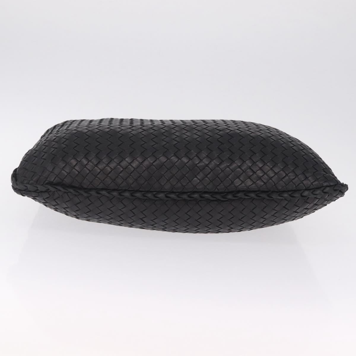 Bottega Veneta INTRECCIATO Hobo Bag Leather outlet Black 115654 Auth 211810M