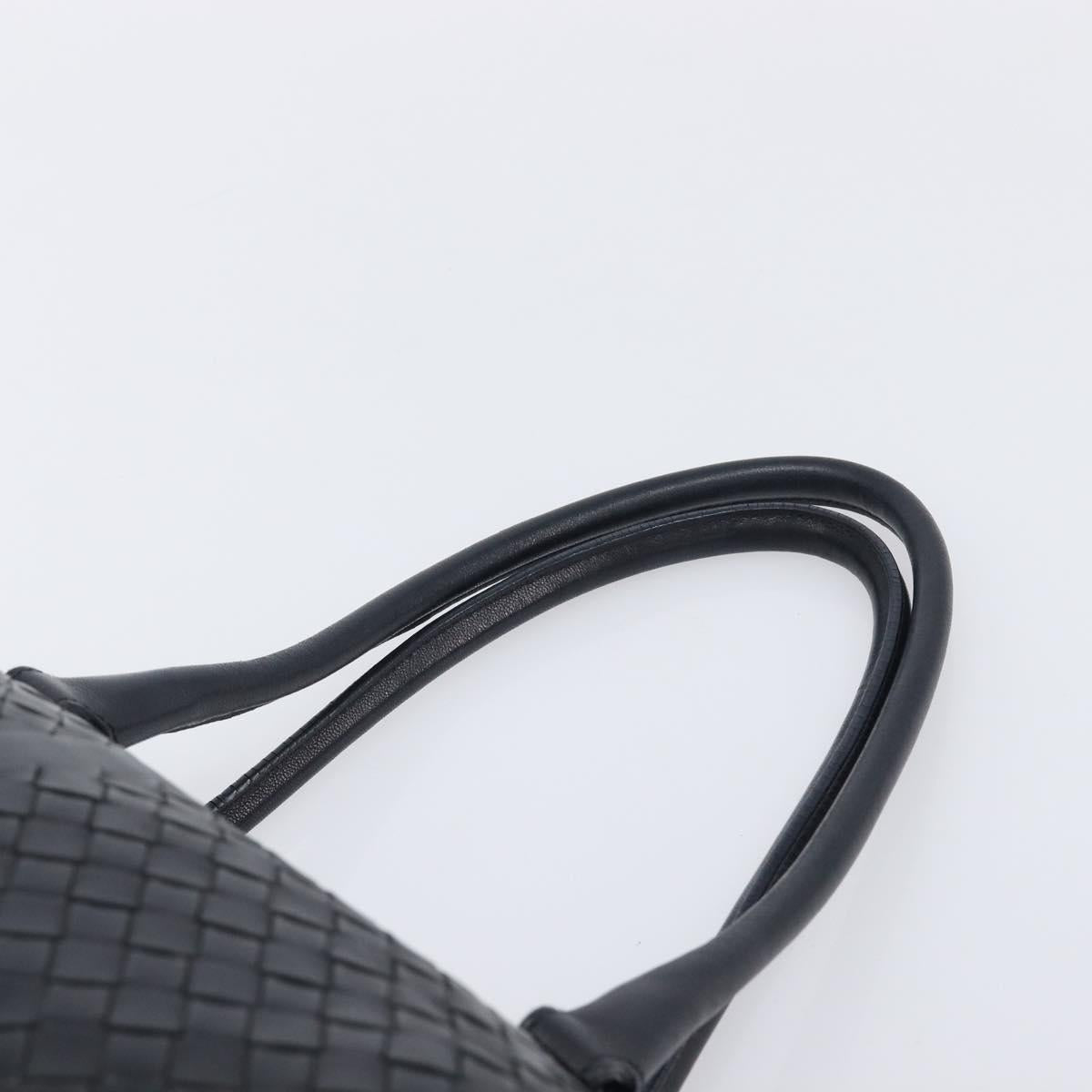 Bottega Veneta INTRECCIATO Shoulder Bag Leather Black 131670 Auth 211811M