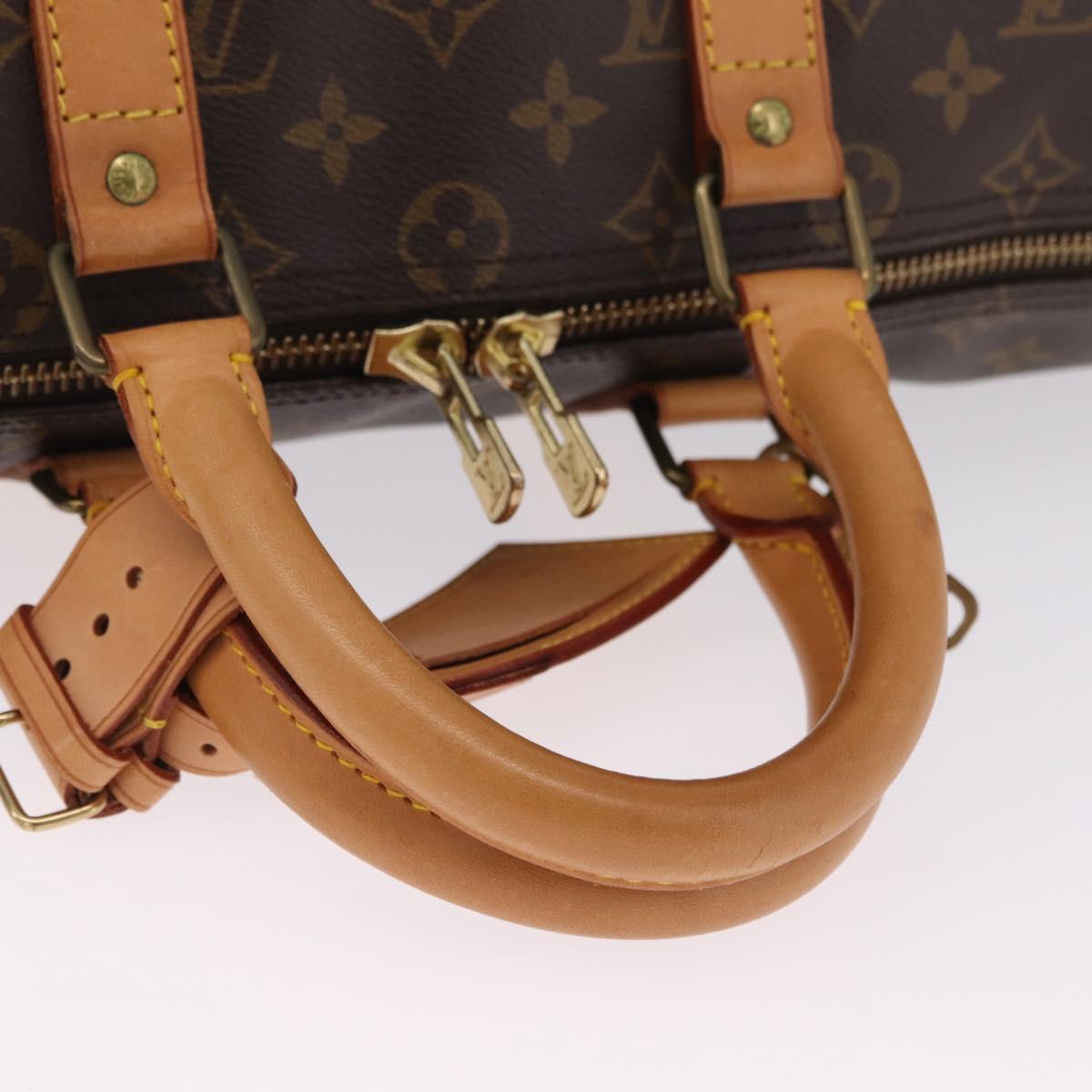 LOUIS VUITTON Monogram Keepall 45 Boston Bag M41428 LV Auth 211813V