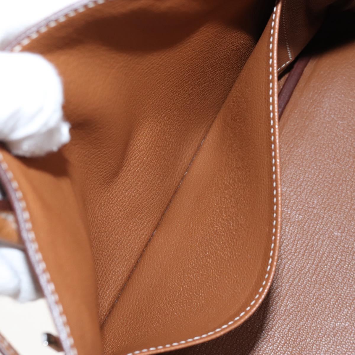 HERMES Birkin 30 Hand Bag Leather Brown Silver Auth 211817SM