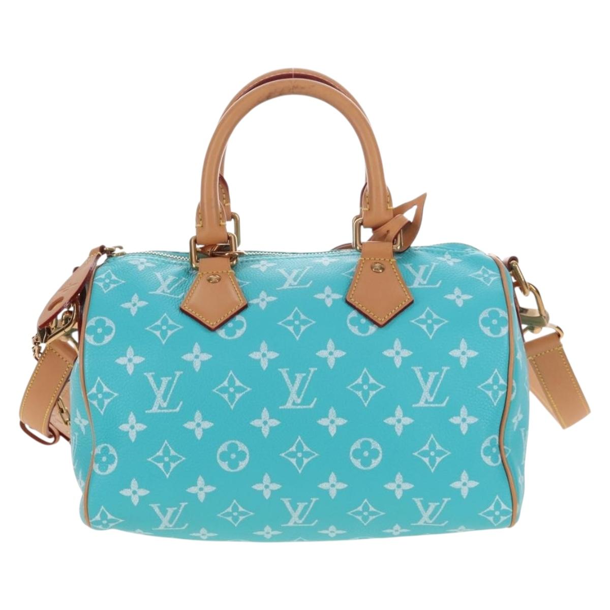 LOUIS VUITTON Speedy P9 Bandouliere 25 Bag Turquoise Blue M11561 Auth 211820SM