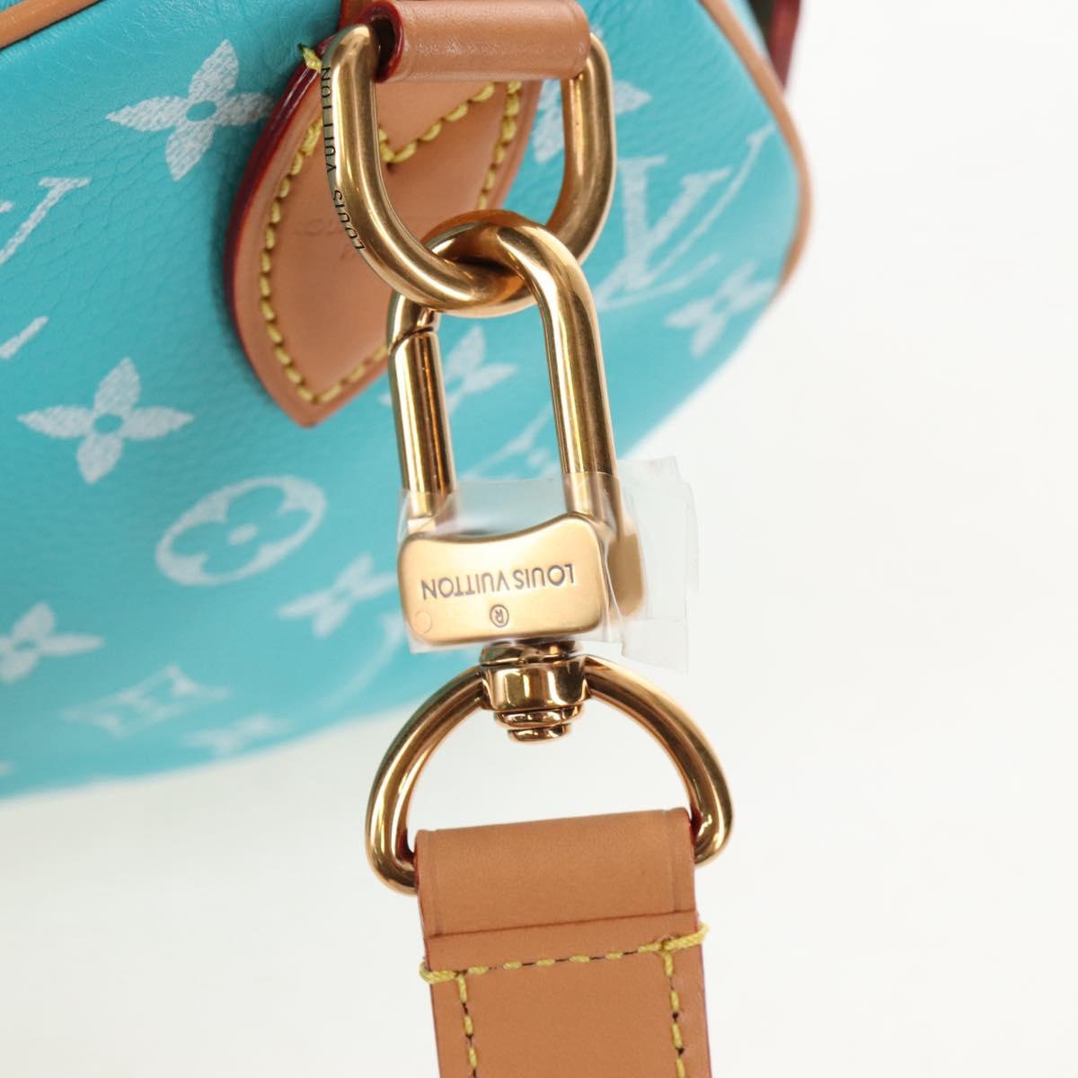 LOUIS VUITTON Speedy P9 Bandouliere 25 Bag Turquoise Blue M11561 Auth 211820SM