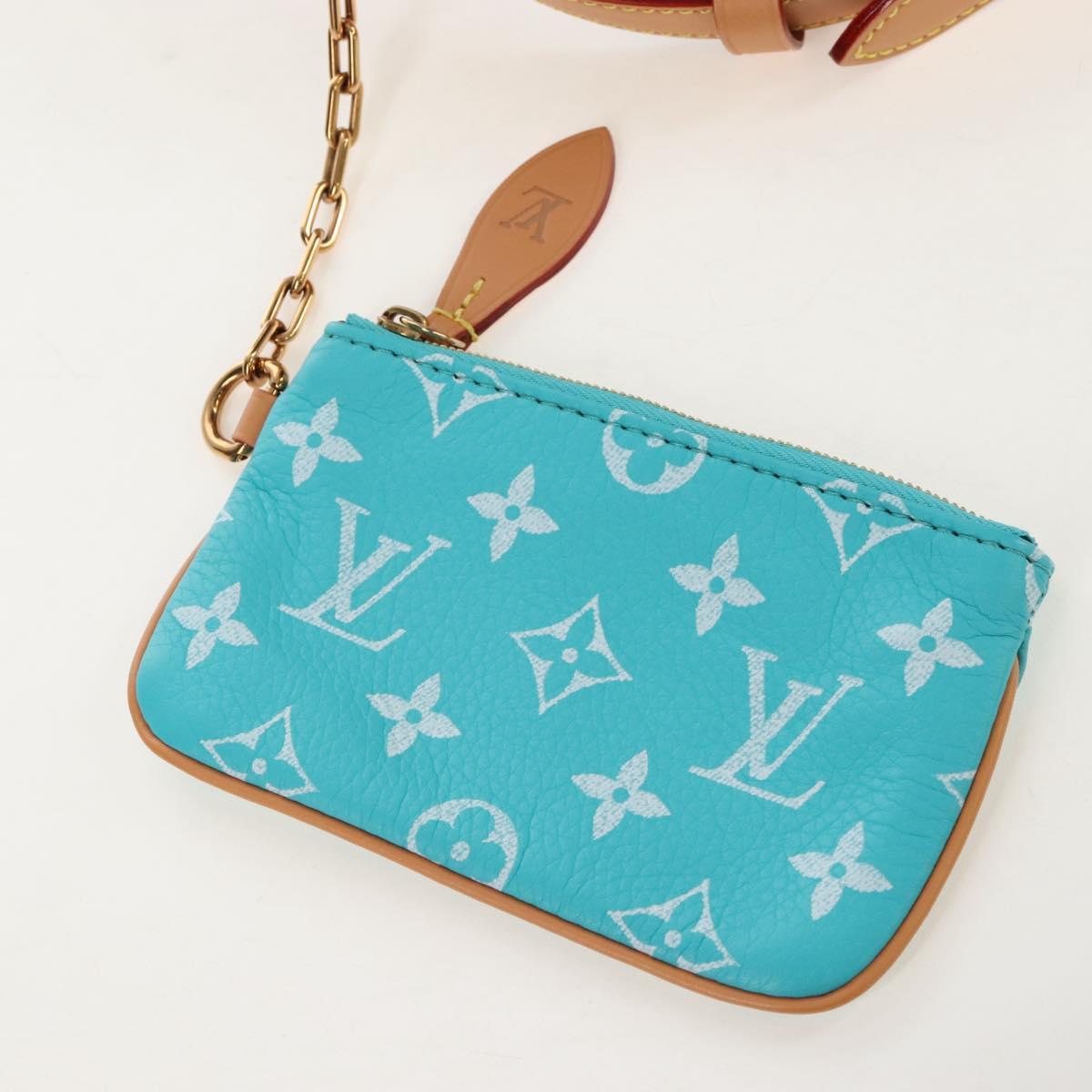 LOUIS VUITTON Speedy P9 Bandouliere 25 Bag Turquoise Blue M11561 Auth 211820SM