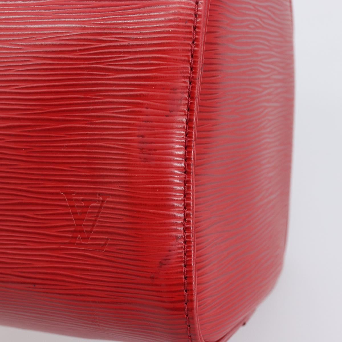 LOUIS VUITTON Epi Speedy 25 Hand Bag Castilian Red M43017 LV Auth 211824V
