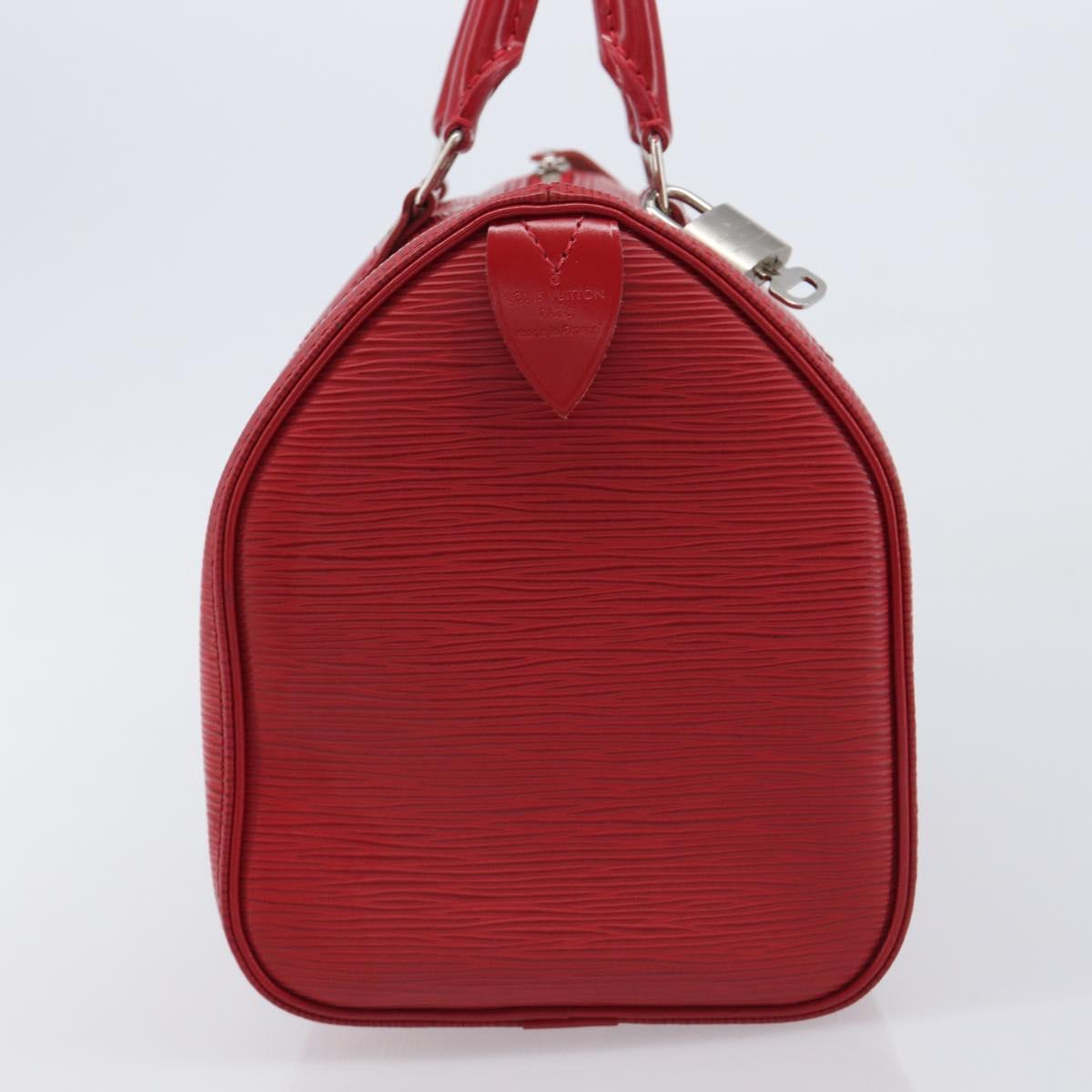 LOUIS VUITTON Epi Speedy 25 Hand Bag Castilian Red M43017 LV Auth 211824V