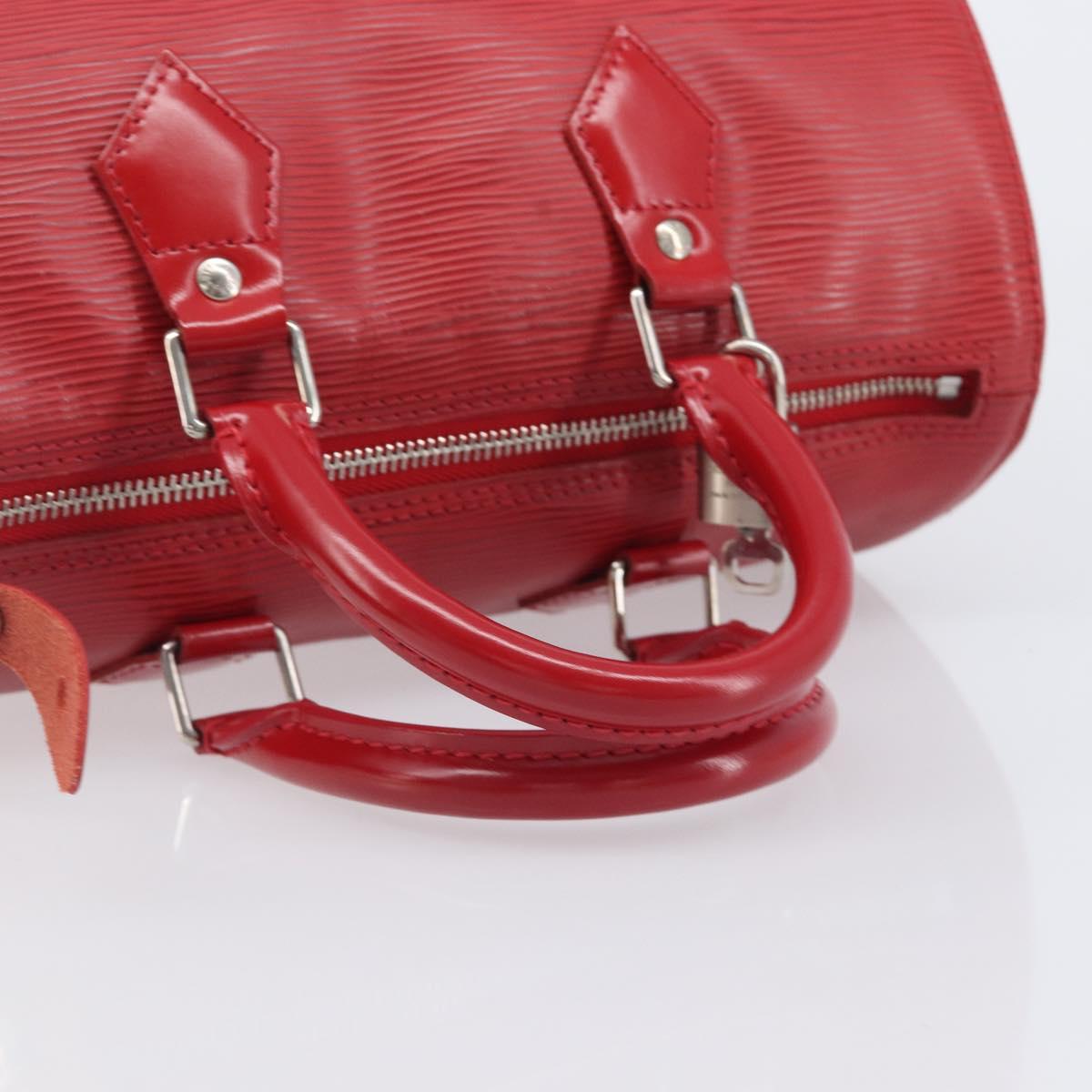 LOUIS VUITTON Epi Speedy 25 Hand Bag Castilian Red M43017 LV Auth 211824V