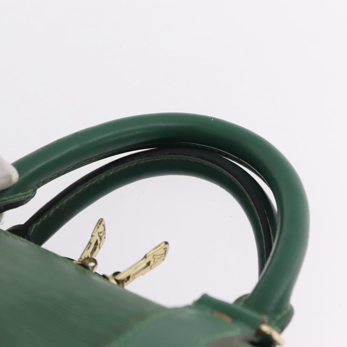 LOUIS VUITTON Epi Keepall 50 Boston Bag Green M42964 LV Auth 211828A