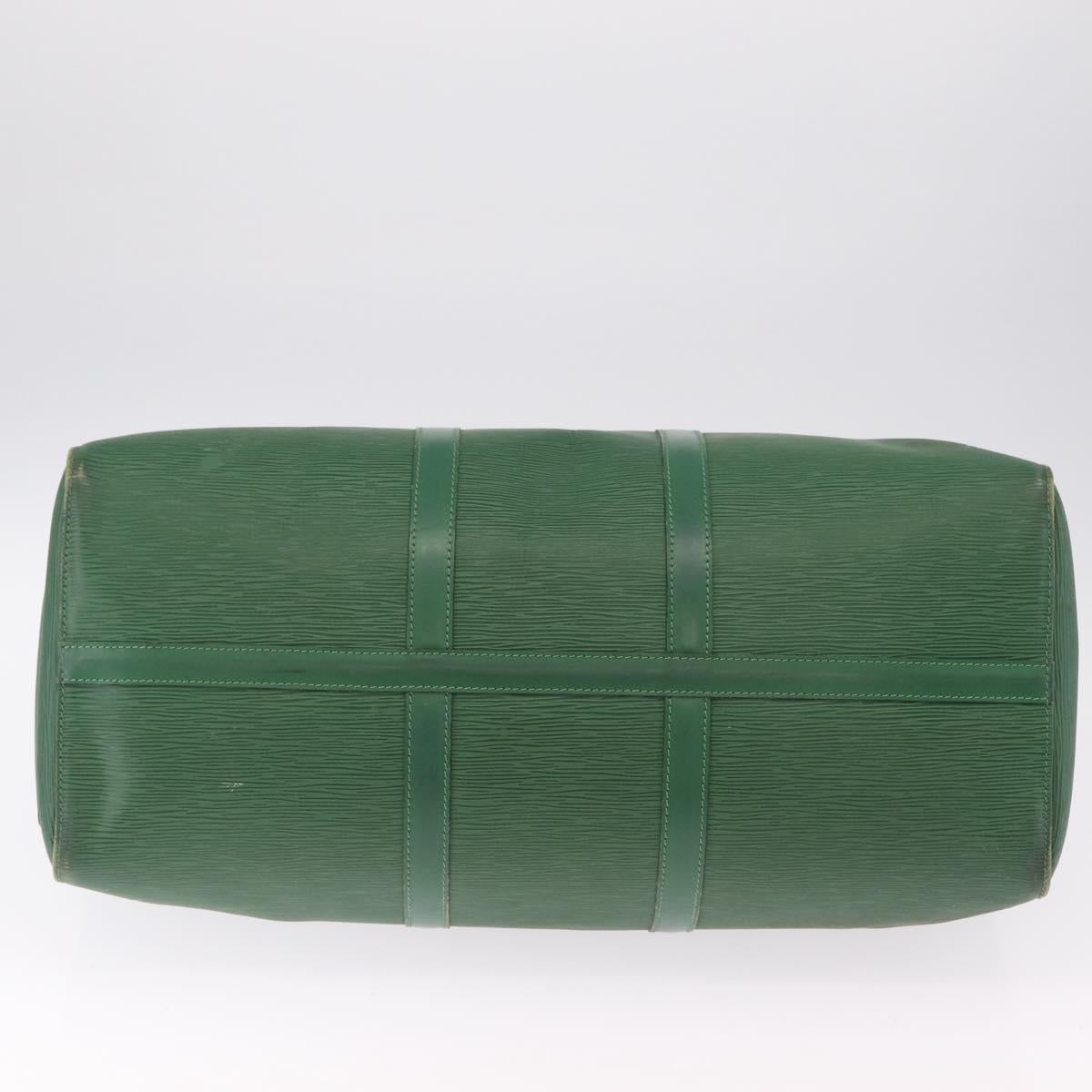 LOUIS VUITTON Epi Keepall 50 Boston Bag Green M42964 LV Auth 211828A