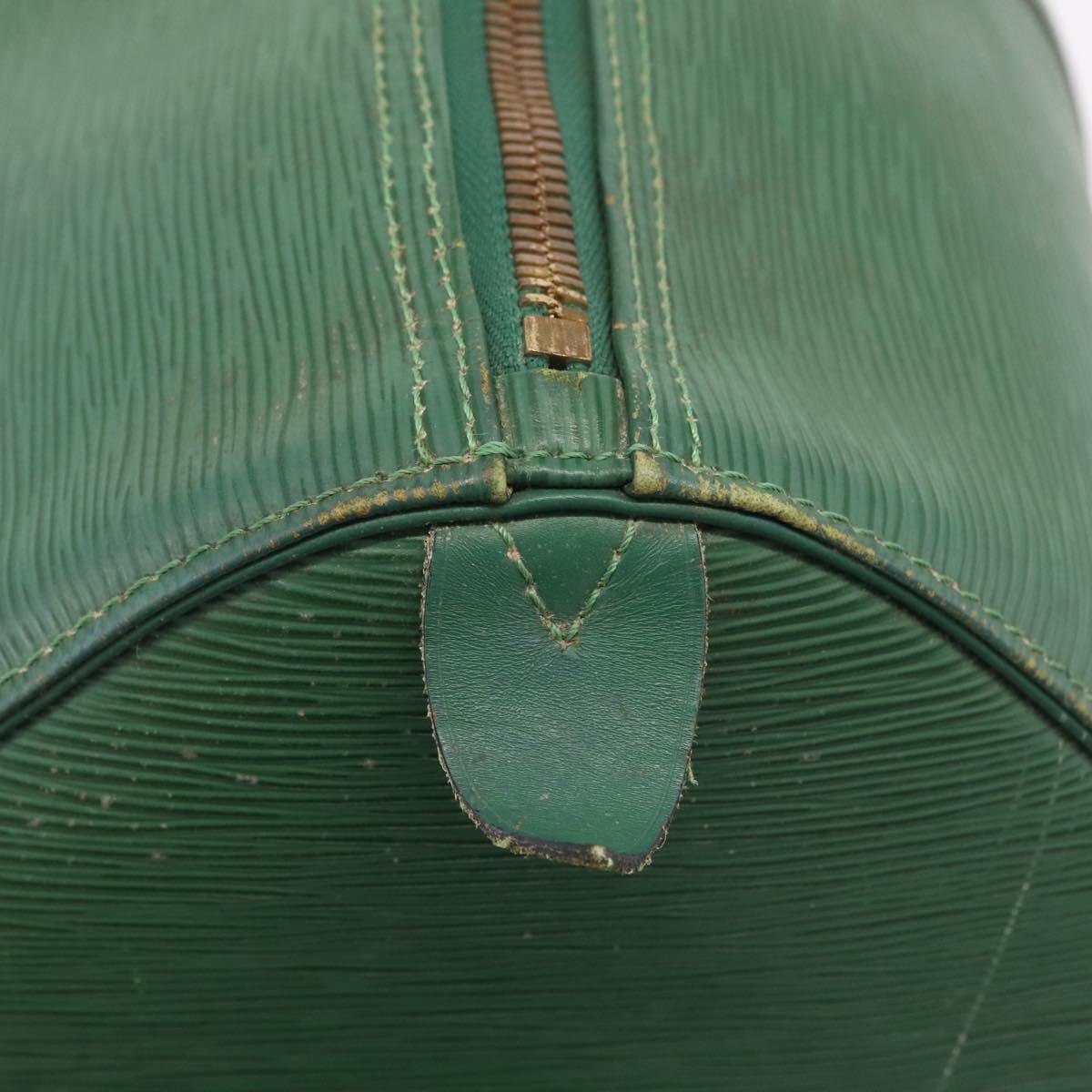 LOUIS VUITTON Epi Keepall 50 Boston Bag Green M42964 LV Auth 211828A