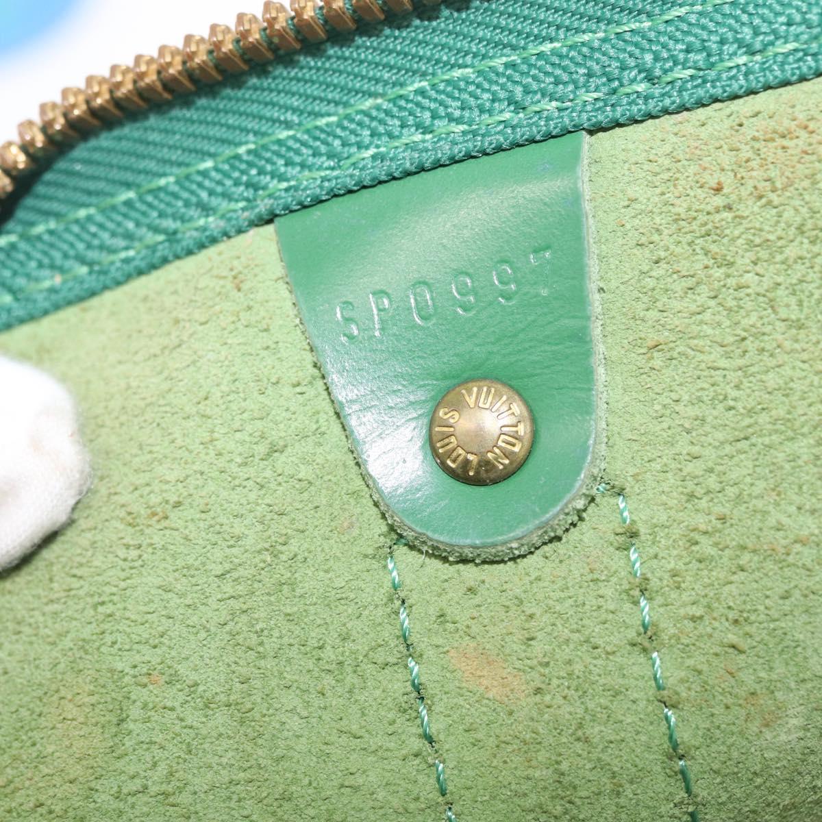 LOUIS VUITTON Epi Keepall 50 Boston Bag Green M42964 LV Auth 211828A