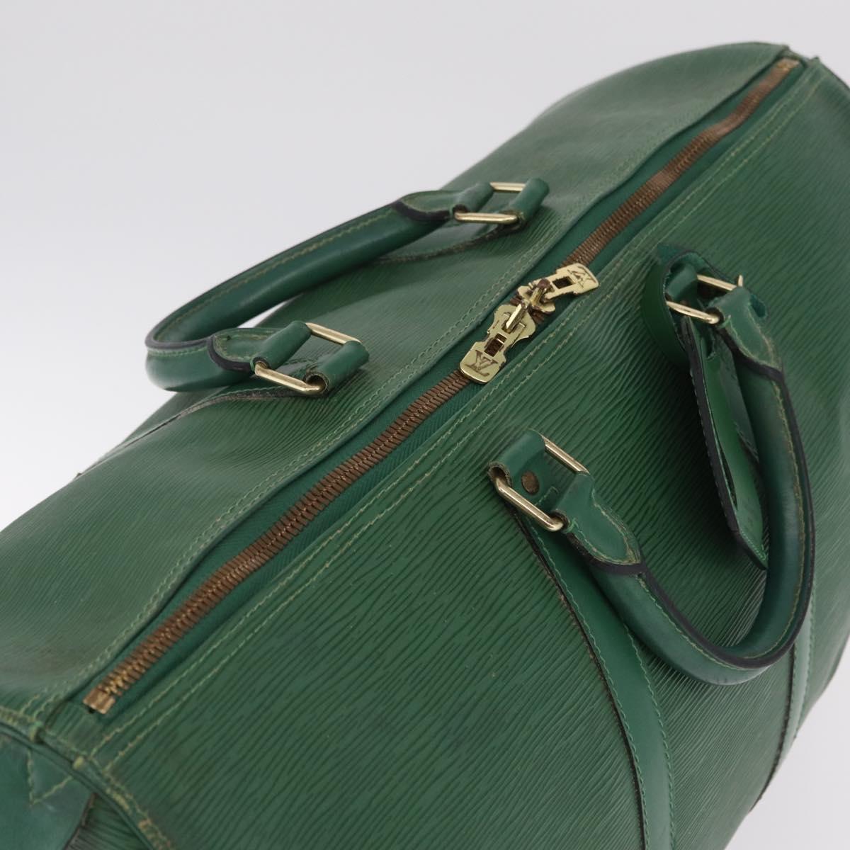 LOUIS VUITTON Epi Keepall 50 Boston Bag Green M42964 LV Auth 211828A