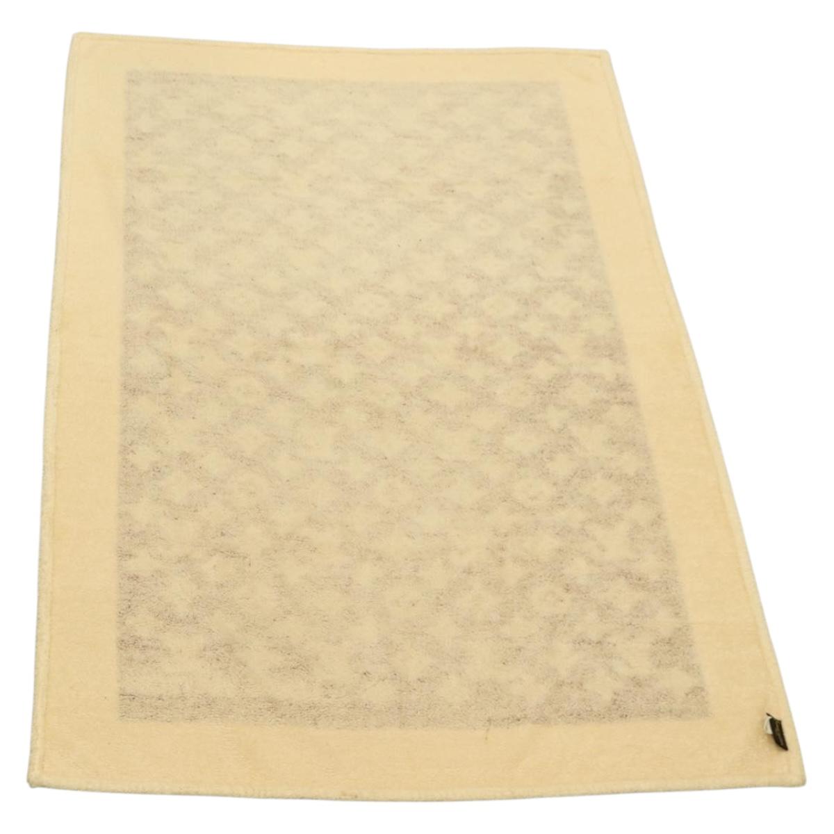 LOUIS VUITTON Blanket Bath Towel Cotton Beige LV Auth 211848V