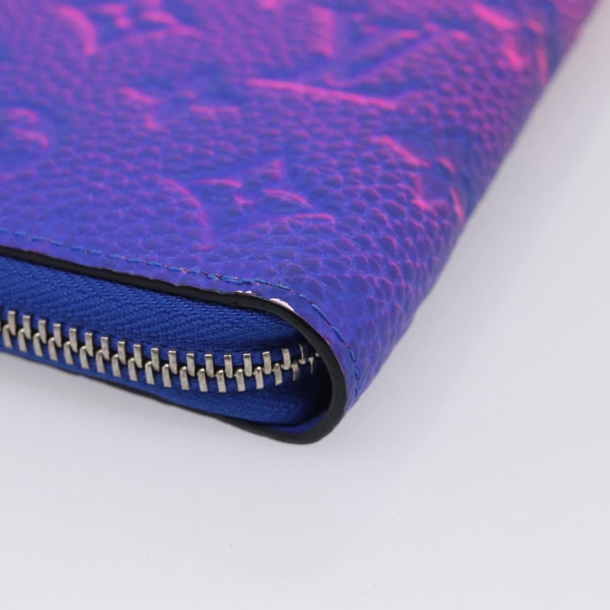 LOUIS VUITTON Taurillon Clemence Illusion Zippy Wallet Vertical Auth 211854SAM