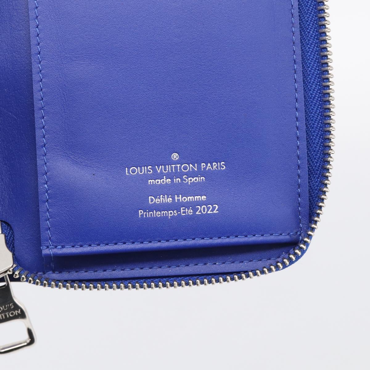 LOUIS VUITTON Taurillon Clemence Illusion Zippy Wallet Vertical Auth 211854SAM