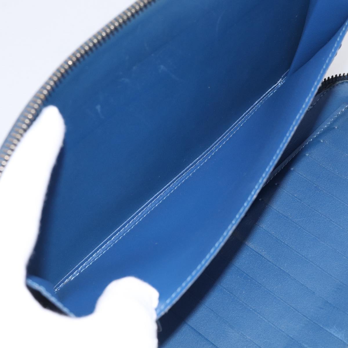 LOUIS VUITTON Damier Infini Organizer Atholl Blue Neptune N41396 Auth 211856A