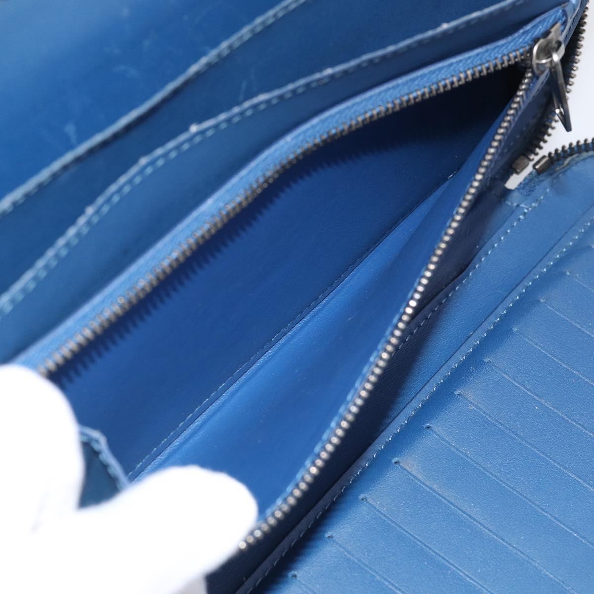 LOUIS VUITTON Damier Infini Organizer Atholl Blue Neptune N41396 Auth 211856A