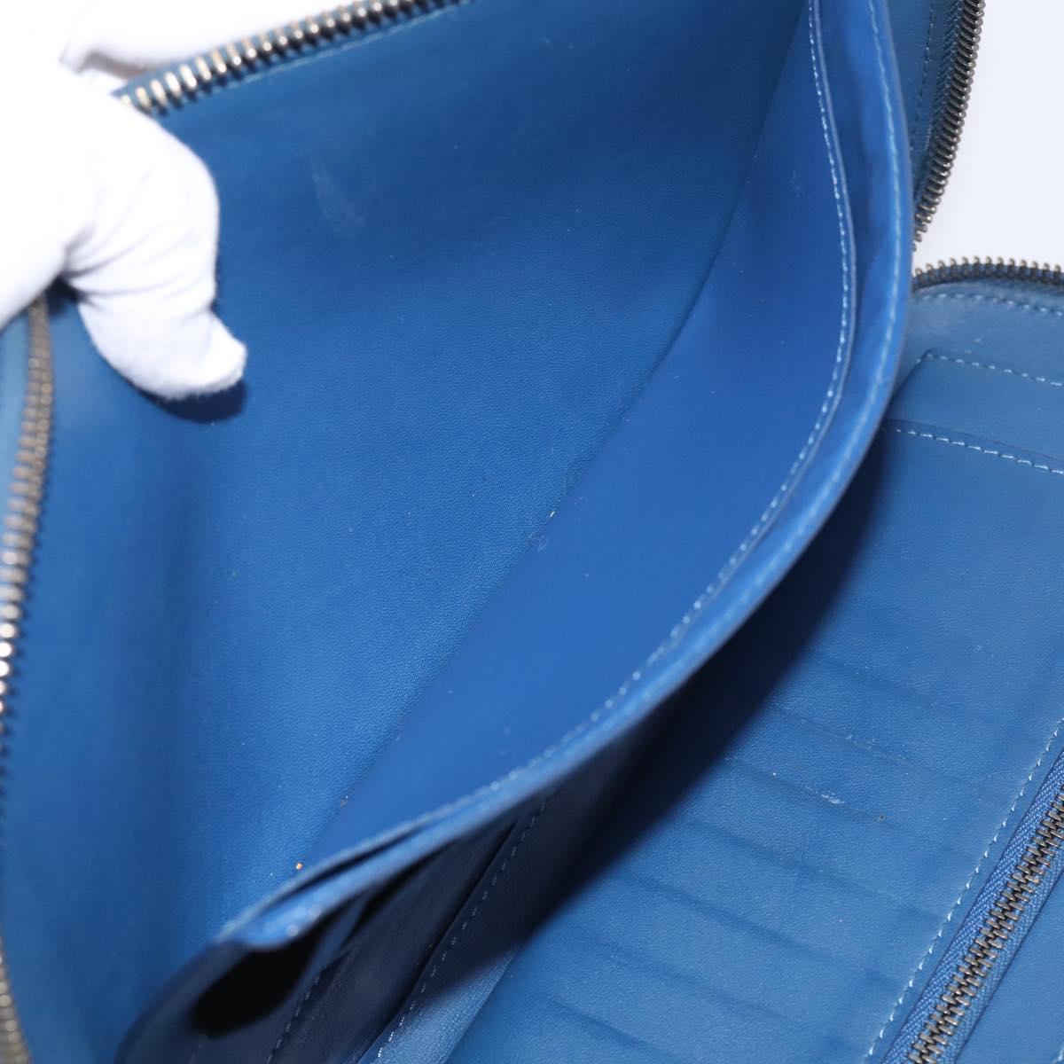 LOUIS VUITTON Damier Infini Organizer Atholl Blue Neptune N41396 Auth 211856A
