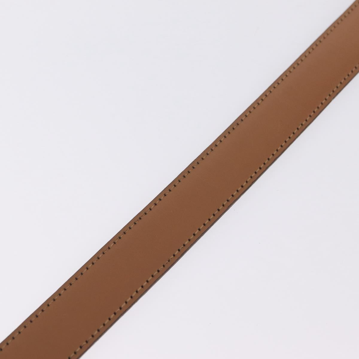 HERMES Constance H Belt Leather 29.1"" Black Gold Auth 211864
